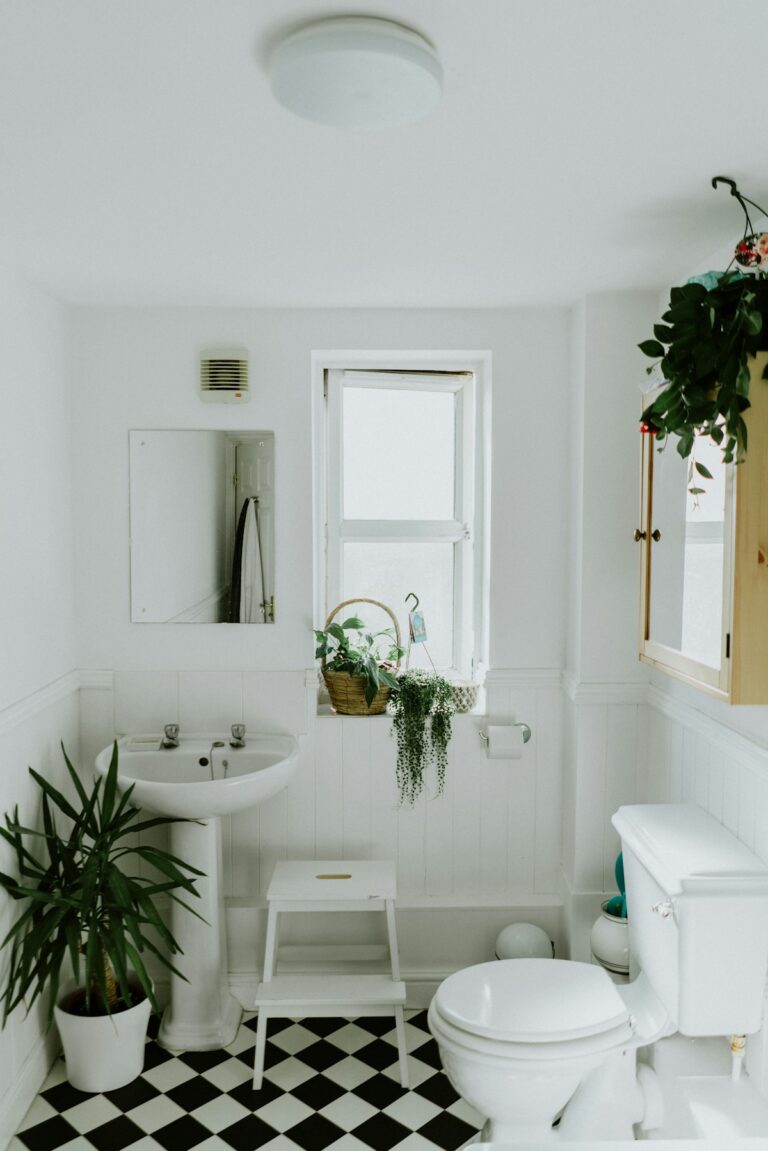 Small bathroom renovation ideas with modern tiles and space-saving fixtures